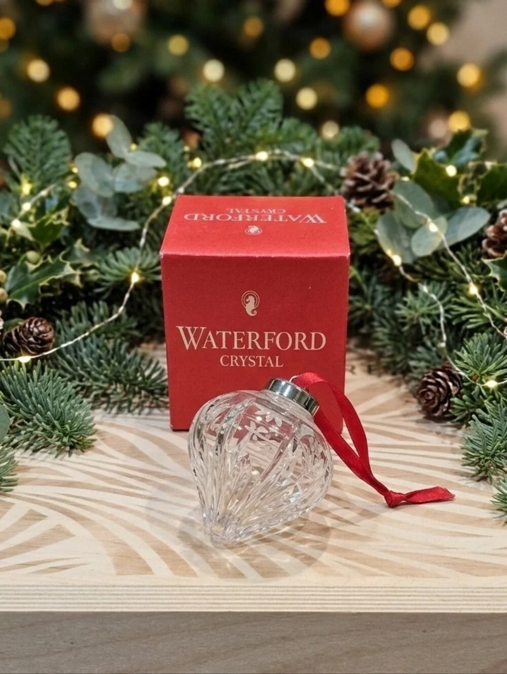 VINTAGE Waterford Crystal 1993 Annual Ball Ornament 2nd Ed Original Box